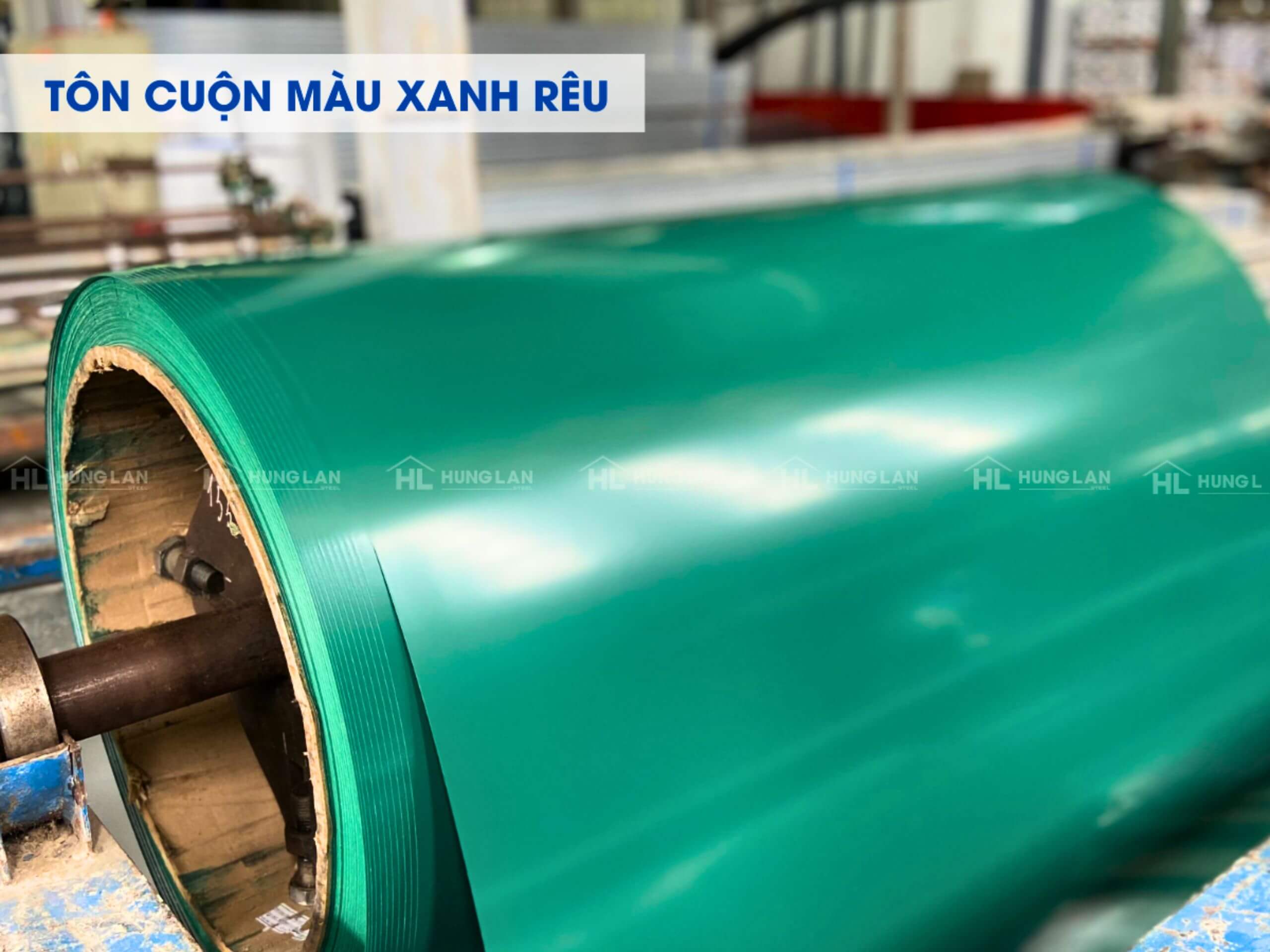 Tôn Cuộn Mạ Màu Xanh Rêu